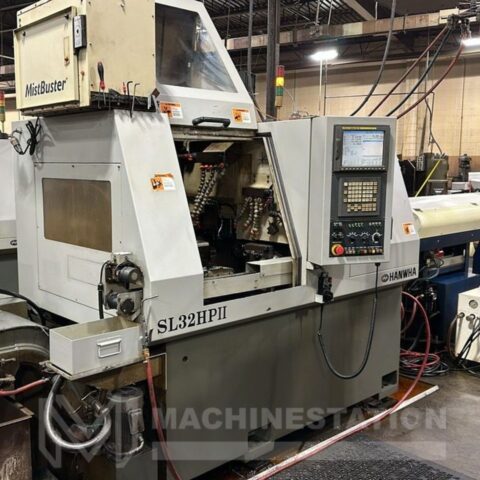 Hanwha SL32HPII CNC Swiss Type Automatic Lathe